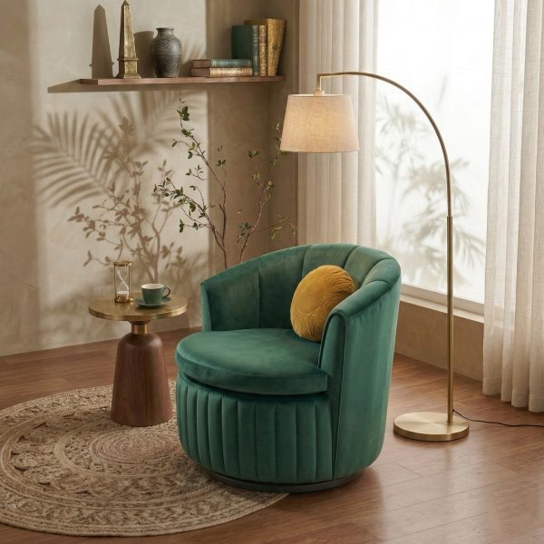 blossom swivel chair green