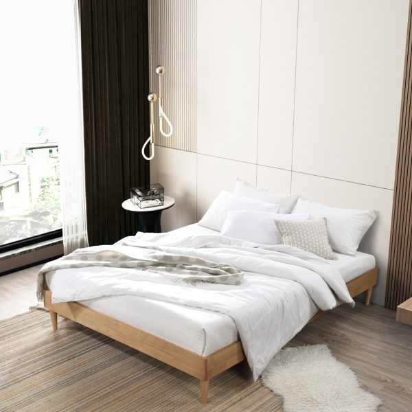 Kanso Veneer Oak Queen Bed Frame