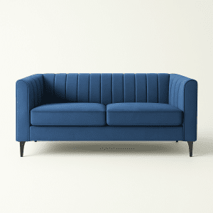 velvet blue sofa set 1 seater 2 seater sofa 5017