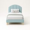 honey-C velvet single bed frame