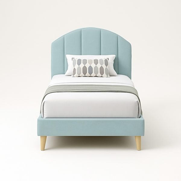 honey-C velvet single bed frame