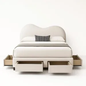eluna 4 drawer queen bed frame