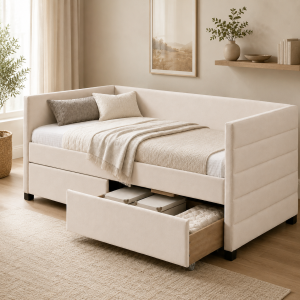 9334 2 drawer bed single bed super single bed storage bed katil storage laci malaysia