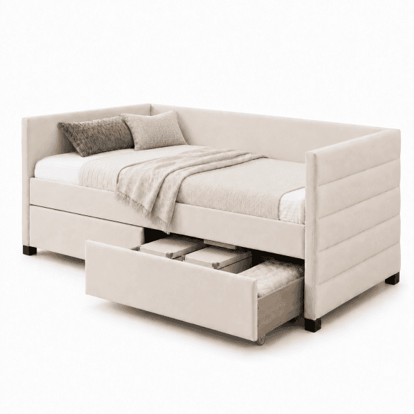 2 drawer storage bed single bed super single bed