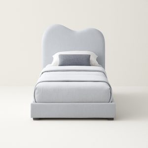 eluna single bed frame grey 9541