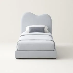 eluna single bed frame grey 9541