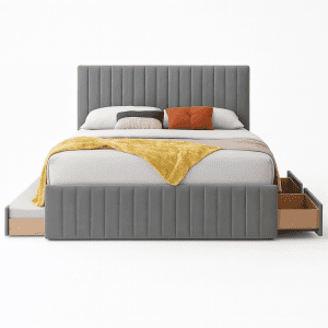 Zoey Pull Out Bed & Drawer Storage King Bed Frame