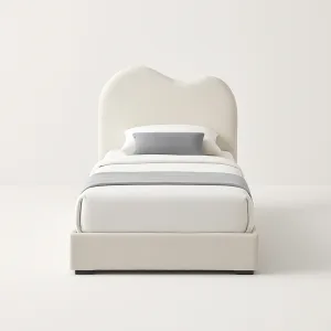 eluna single bed frame ivory super single 9541