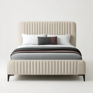 aurora queen bed frame white