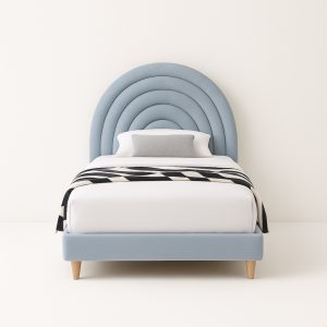 honey-d rainbow single bed frame velvet 9323d