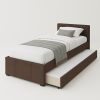 9090 carmen single pull out bed brown
