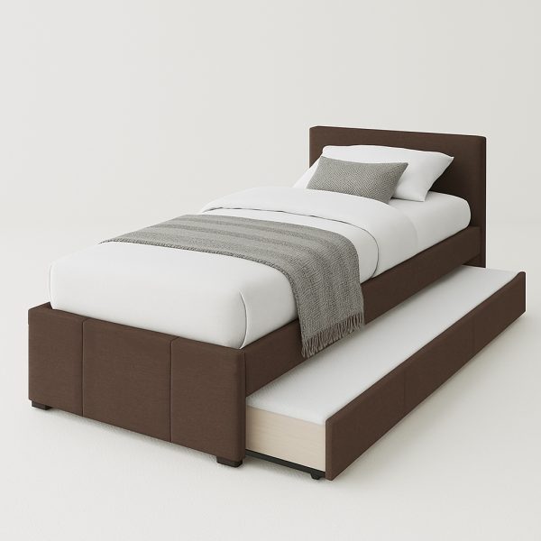 9090 carmen single pull out bed brown