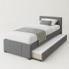9090 carmen single pull out bed grey