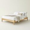 kanso wooden veneer oak queen bed frame 9427
