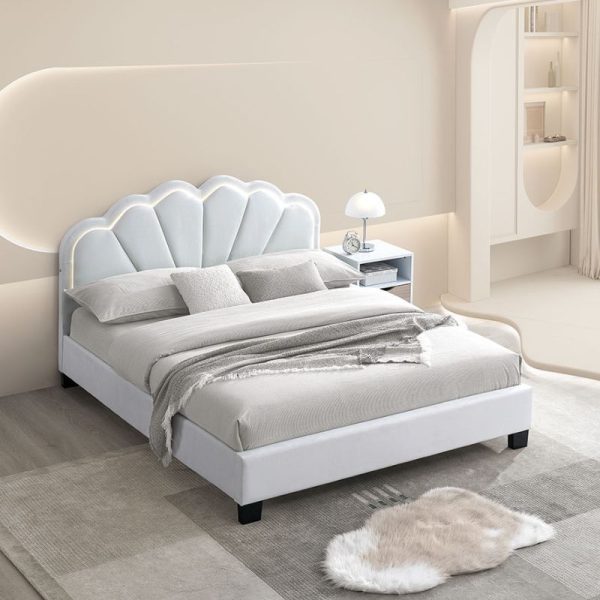 9353c LED queen bed frame