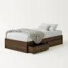 2 drawer wooden single bed frame 2 drawer super single storage bed frame