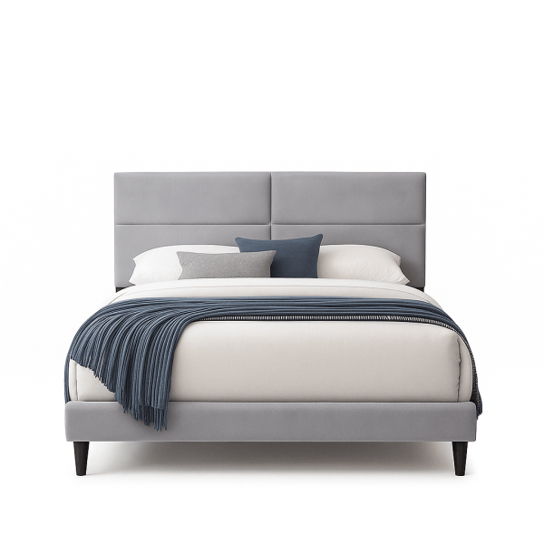 Ayres Queen bed frame Malaysia online velvet silver Katil Queen Malaysia 9426c