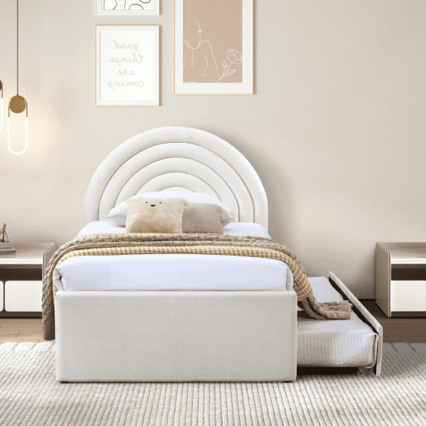 9615 arielle single trundle bed frame super single pull out bed frame malaysia