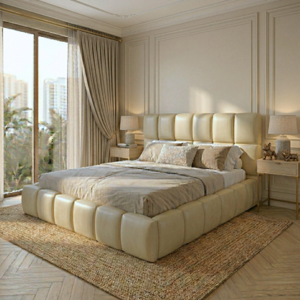 9658 kumo king beige king bed frame katil king