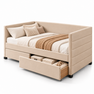 Rae 2 Drawer Storage Super Single Bed Frame
