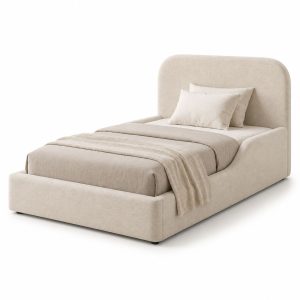 9639 aster single bed frame katil single malaysia bone white bg