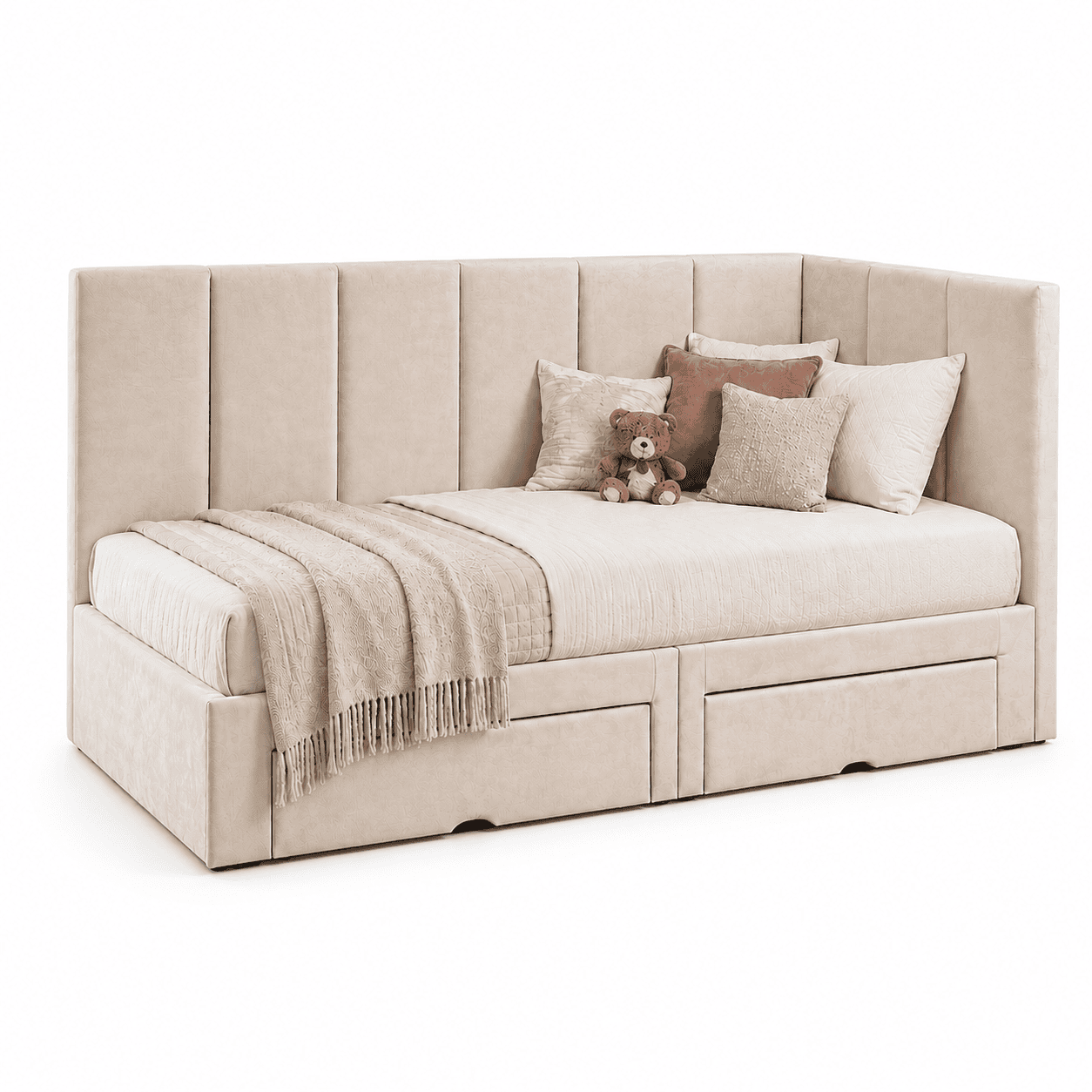 Ivo Single Bed Frame with Storage